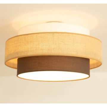 Brilagi - Loftlampe RESNA 1xE27/60W/230V Ø 40 cm beige/sort