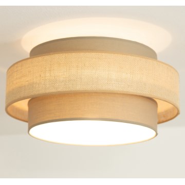Brilagi - Loftlampe RESNA 1xE27/60W/230V Ø 40 cm brun/beige