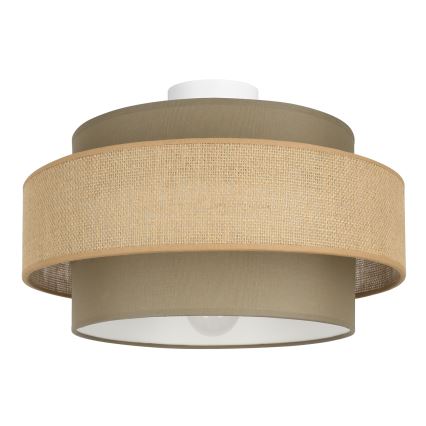 Brilagi - Loftlampe RESNA 1xE27/60W/230V Ø 40 cm brun/beige