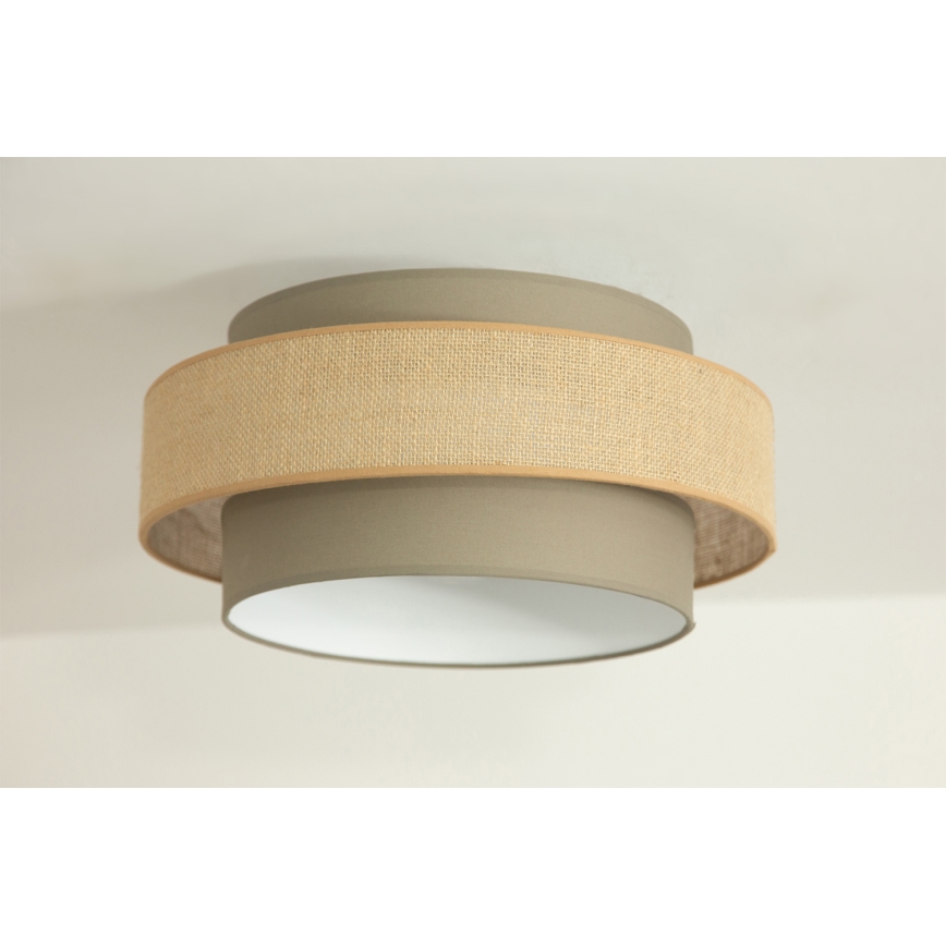 Brilagi - Loftlampe RESNA 1xE27/60W/230V Ø 40 cm brun/beige