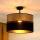 Brilagi - Loftlampe ROYAL 1xE27/15W/230V diameter 40 cm sort/guldfarvet