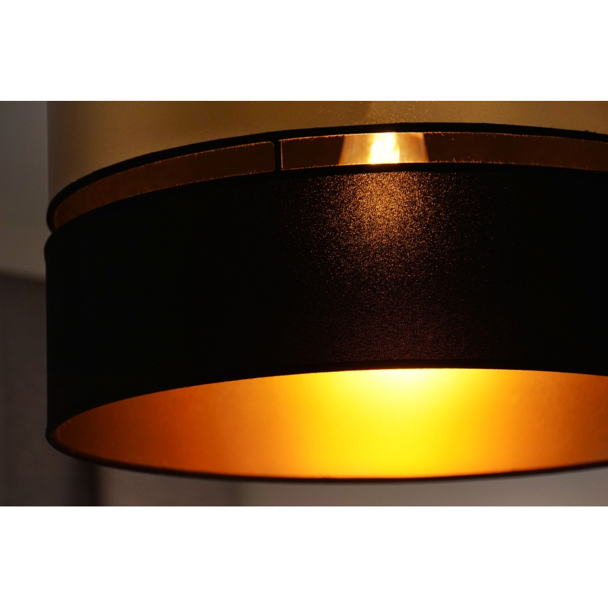 Brilagi - Loftlampe ROYAL 1xE27/15W/230V diameter 40 cm sort/guldfarvet