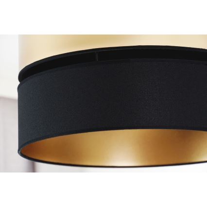 Brilagi - Loftlampe ROYAL 1xE27/15W/230V diameter 40 cm sort/guldfarvet