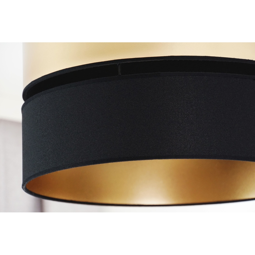 Brilagi - Loftlampe ROYAL 1xE27/15W/230V diameter 40 cm sort/guldfarvet