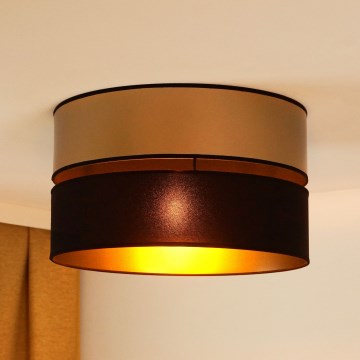 Brilagi - Loftlampe ROYAL 1xE27/15W/230V diameter 40 cm sort/guldfarvet