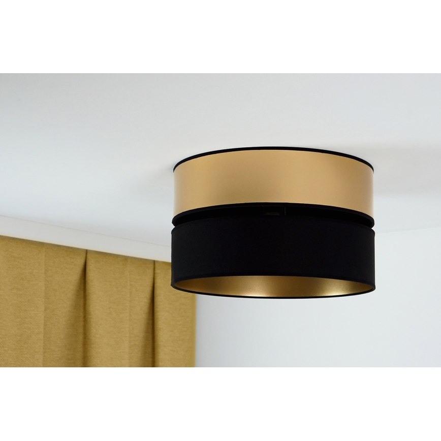 Brilagi - Loftlampe ROYAL 1xE27/15W/230V diameter 40 cm sort/guldfarvet