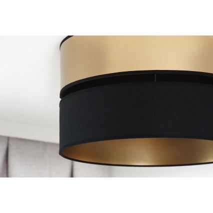 Brilagi - Loftlampe ROYAL 1xE27/15W/230V diameter 40 cm sort/guldfarvet