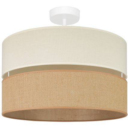 Brilagi - Loftlampe ROYAL YUTE 1xE27/15W/230V diameter 40 cm beige/cremefarvet