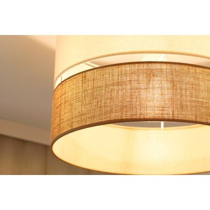 Brilagi - Loftlampe ROYAL YUTE 1xE27/15W/230V diameter 40 cm beige/cremefarvet