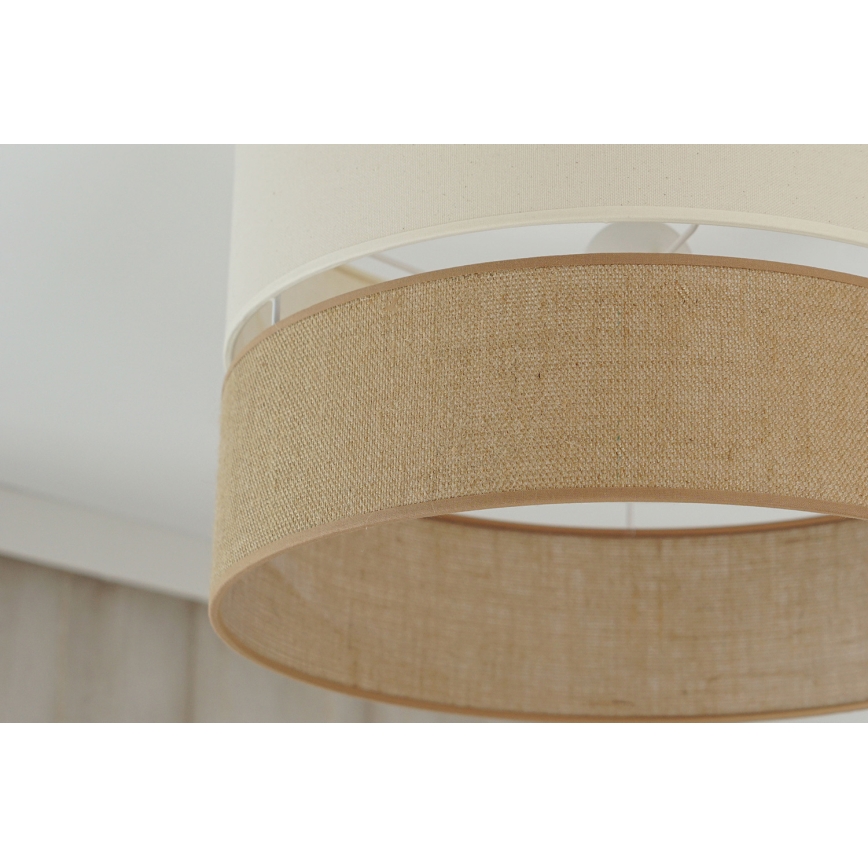 Brilagi - Loftlampe ROYAL YUTE 1xE27/15W/230V diameter 40 cm beige/cremefarvet