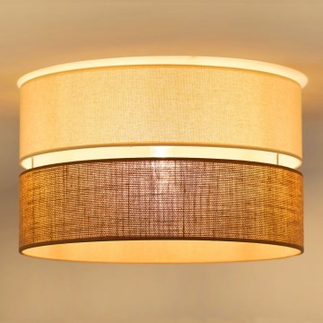 Brilagi - Loftlampe ROYAL YUTE 1xE27/15W/230V diameter 40 cm beige/cremefarvet