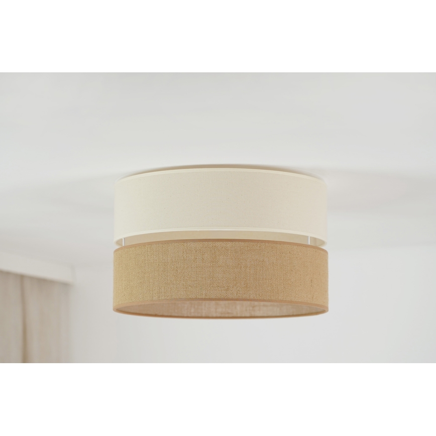 Brilagi - Loftlampe ROYAL YUTE 1xE27/15W/230V diameter 40 cm beige/cremefarvet