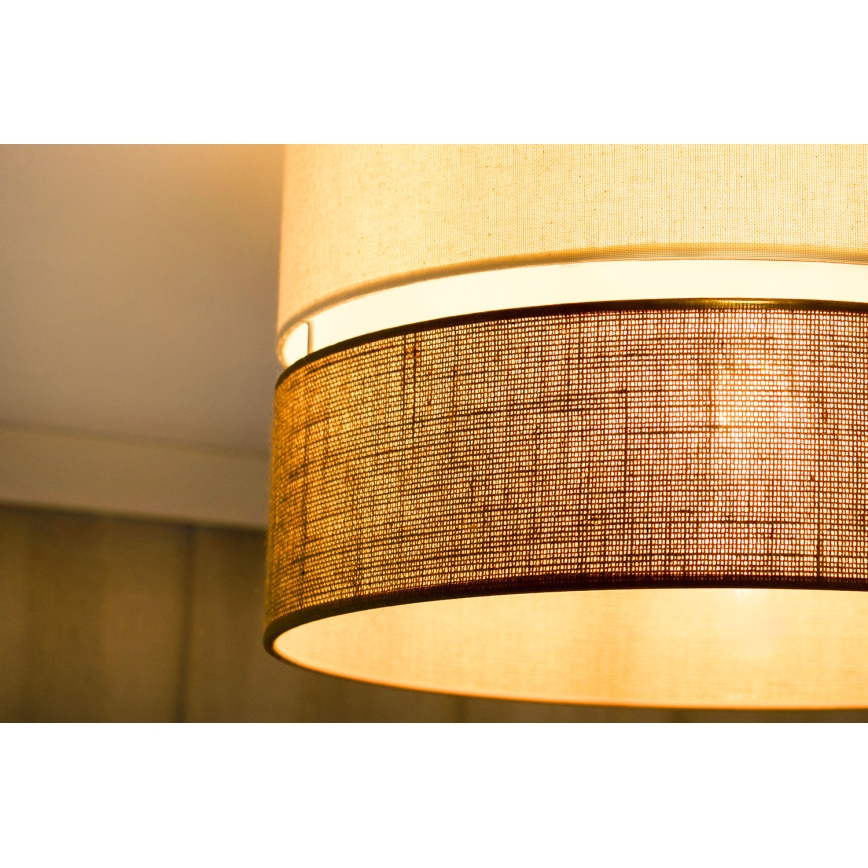 Brilagi - Loftlampe ROYAL YUTE 1xE27/15W/230V diameter 40 cm beige/cremefarvet