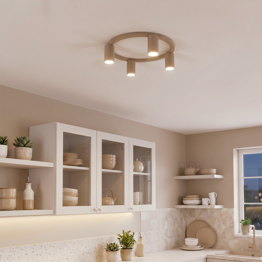 BRILAGI - Loftlampe SELE 4xGU10/30W/230V beige
