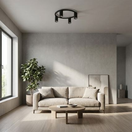 Brilagi - Loftlampe SELE 4xGU10/30W/230V sort