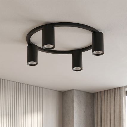 Brilagi - Loftlampe SELE 4xGU10/30W/230V sort