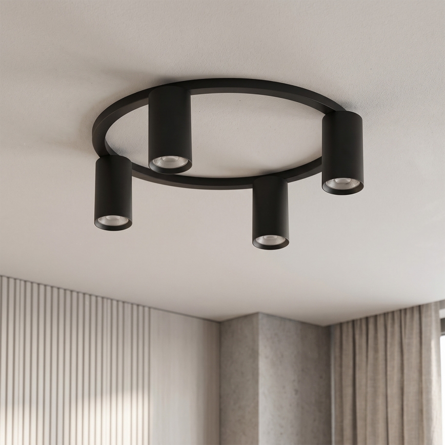 Brilagi - Loftlampe SELE 4xGU10/30W/230V sort