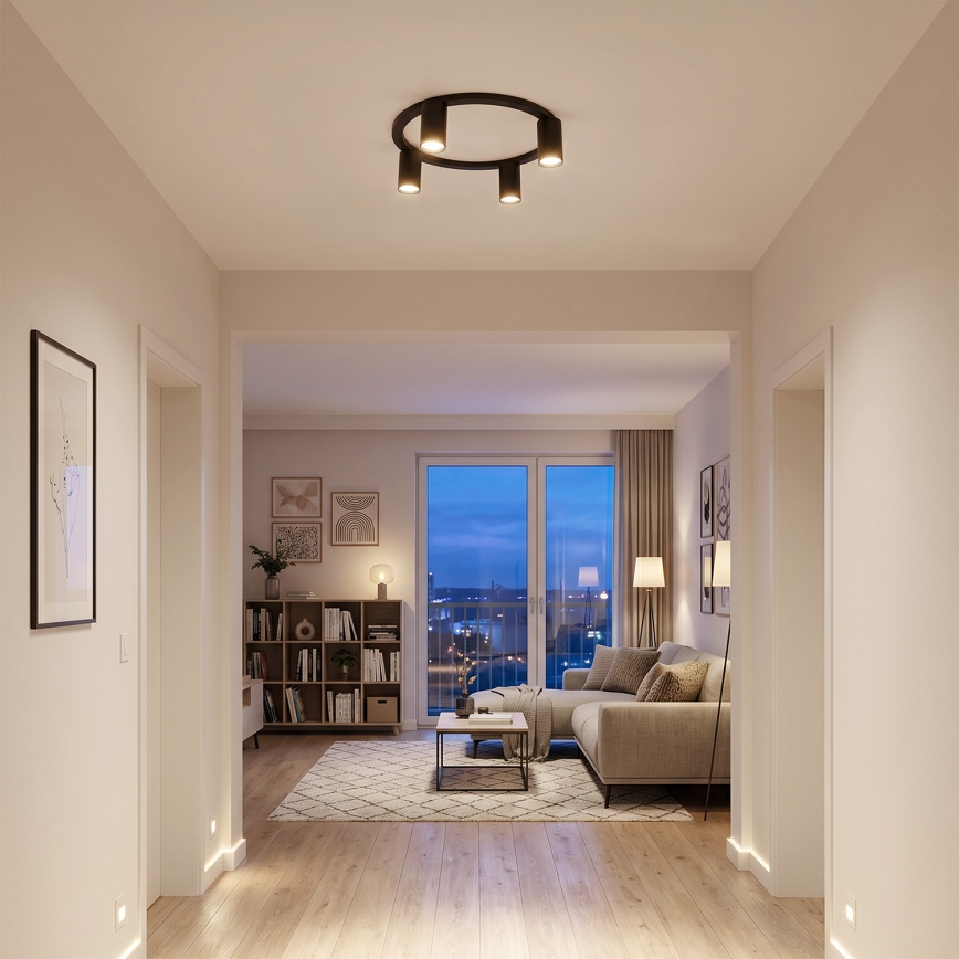 BRILAGI - Loftlampe SELE 4xGU10/30W/230V sort