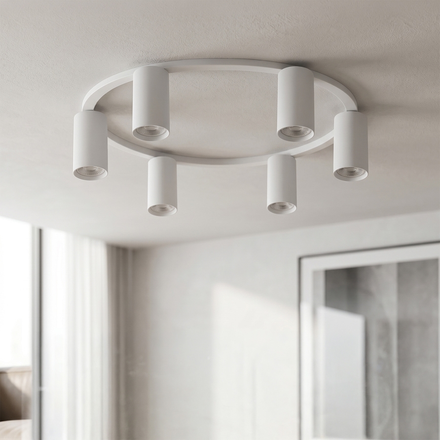 Brilagi - Loftlampe SELE 6xGU10/30W/230V hvid