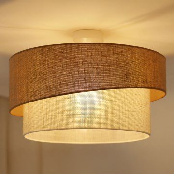 Brilagi - Loftlampe SHINE 1xE27/15W/230V diameter 50 cm beige/cremefarvet