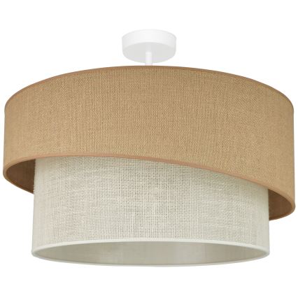 Brilagi - Loftlampe SHINE 1xE27/15W/230V diameter 50 cm beige/cremefarvet