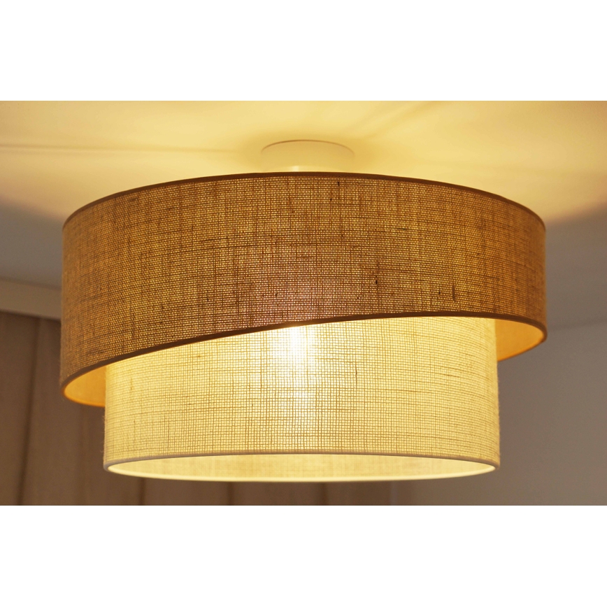 Brilagi - Loftlampe SHINE 1xE27/15W/230V diameter 50 cm beige/cremefarvet
