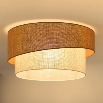 Brilagi - Loftlampe SHINE 1xE27/15W/230V diameter 50 cm beige/cremefarvet