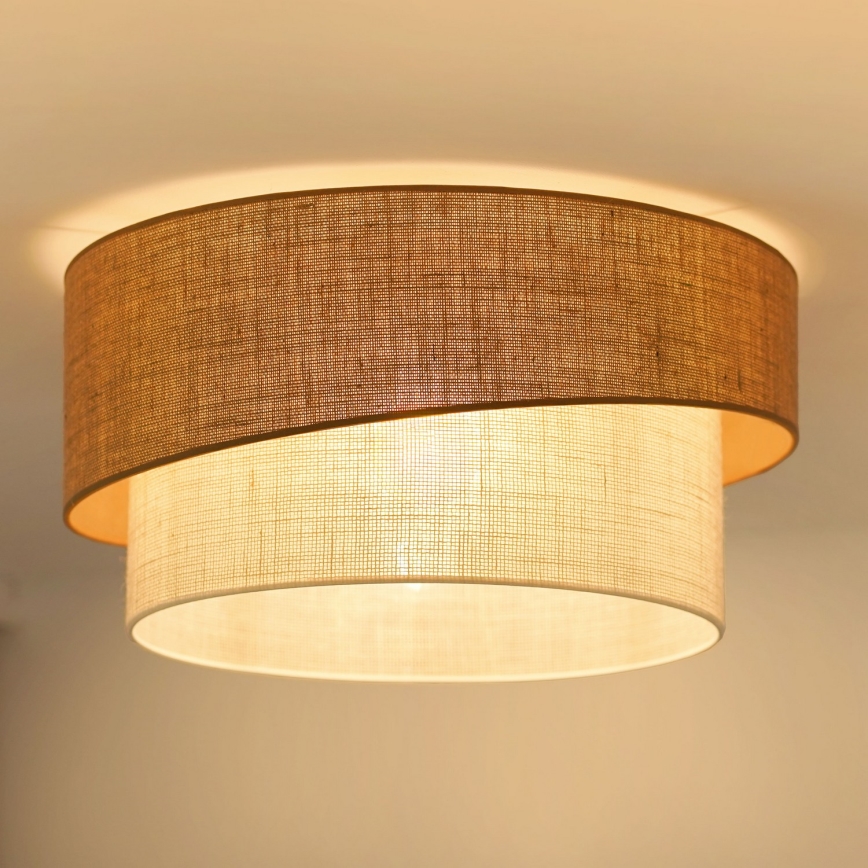 Brilagi - Loftlampe SHINE 1xE27/15W/230V diameter 50 cm beige/cremefarvet