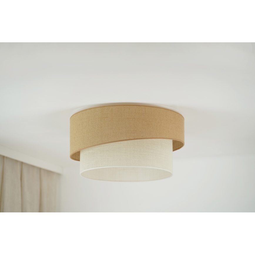 Brilagi - Loftlampe SHINE 1xE27/15W/230V diameter 50 cm beige/cremefarvet