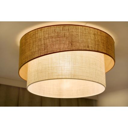 Brilagi - Loftlampe SHINE 1xE27/15W/230V diameter 50 cm beige/cremefarvet