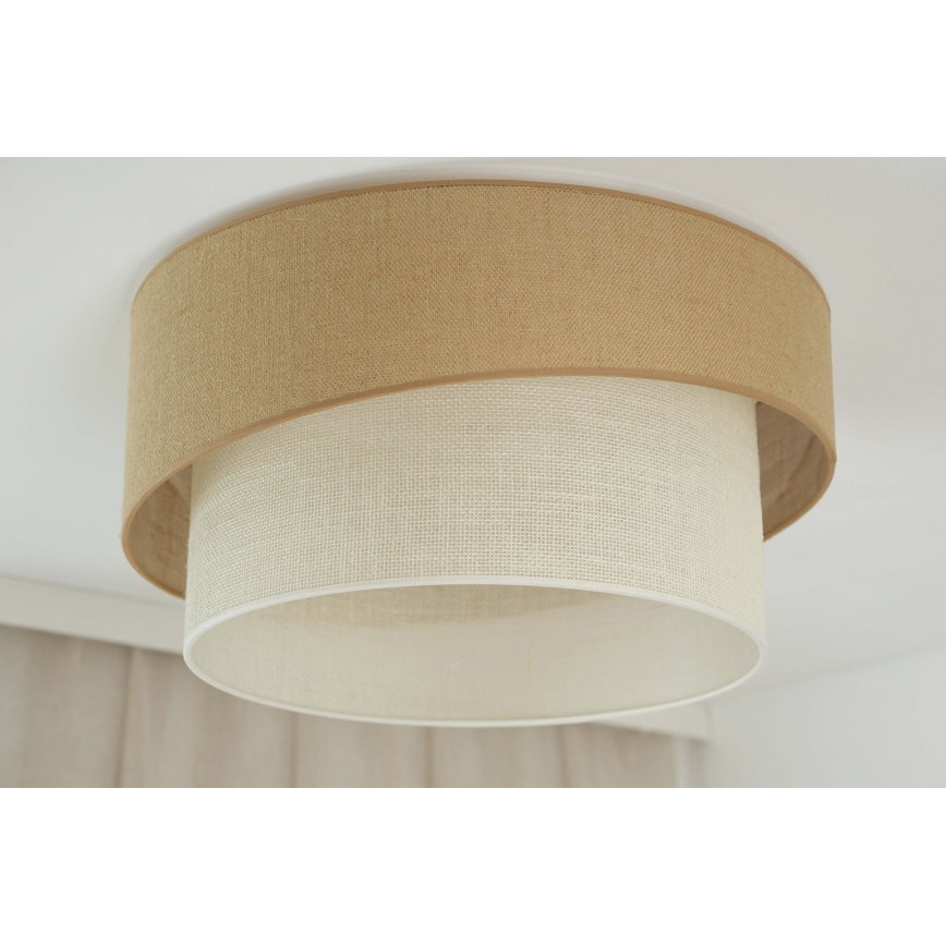 Brilagi - Loftlampe SHINE 1xE27/15W/230V diameter 50 cm beige/cremefarvet