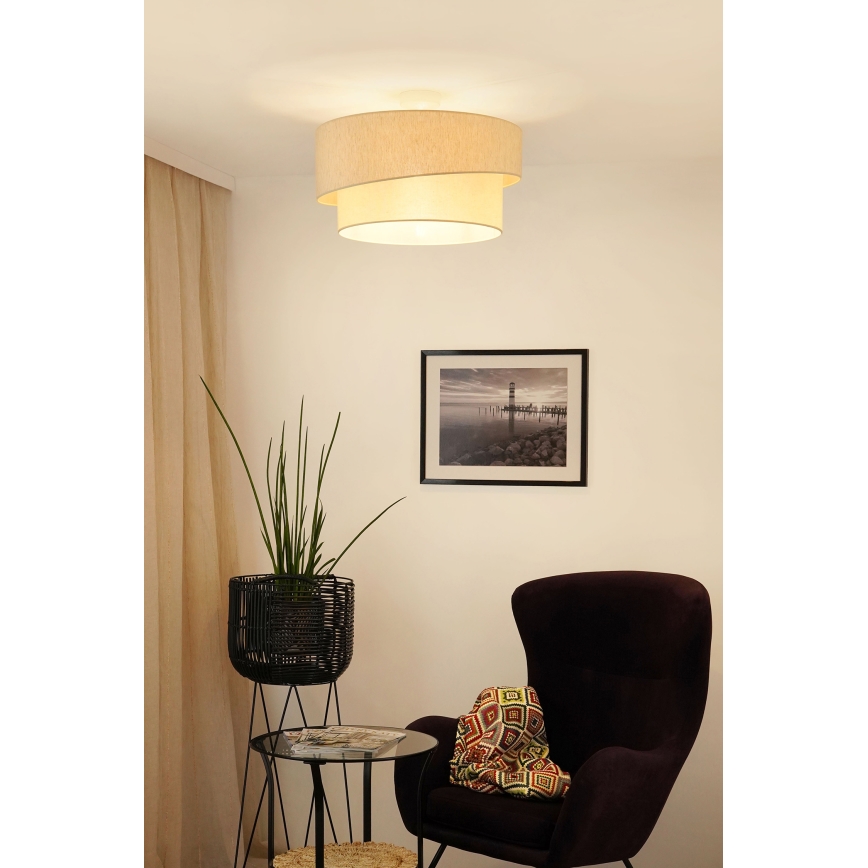 Brilagi - Loftlampe SHINE 1xE27/15W/230V diameter 50 cm cremefarvet