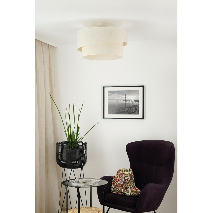 Brilagi - Loftlampe SHINE 1xE27/15W/230V diameter 50 cm cremefarvet