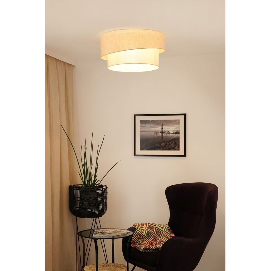 Brilagi - Loftlampe SHINE 1xE27/15W/230V diameter 50 cm cremefarvet