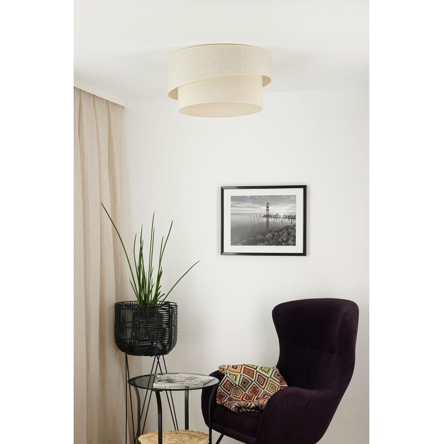 Brilagi - Loftlampe SHINE 1xE27/15W/230V diameter 50 cm cremefarvet