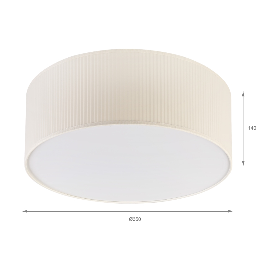 Brilagi - Loftlampe SIRIJA MODERN 2xE27/60W/230V Ø 35 cm cremefarvet