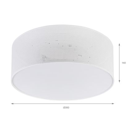 Brilagi - Loftlampe SIRIJA MODERN 2xE27/60W/230V Ø 35 cm hvid