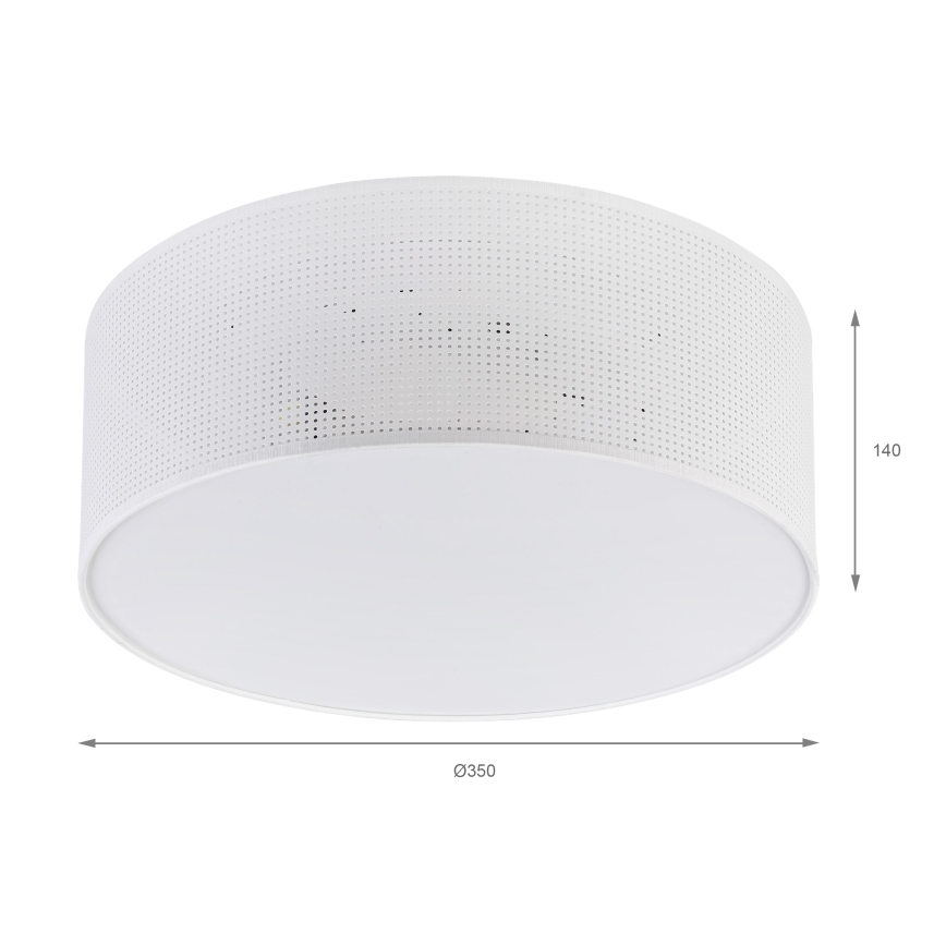 Brilagi - Loftlampe SIRIJA MODERN 2xE27/60W/230V Ø 35 cm hvid
