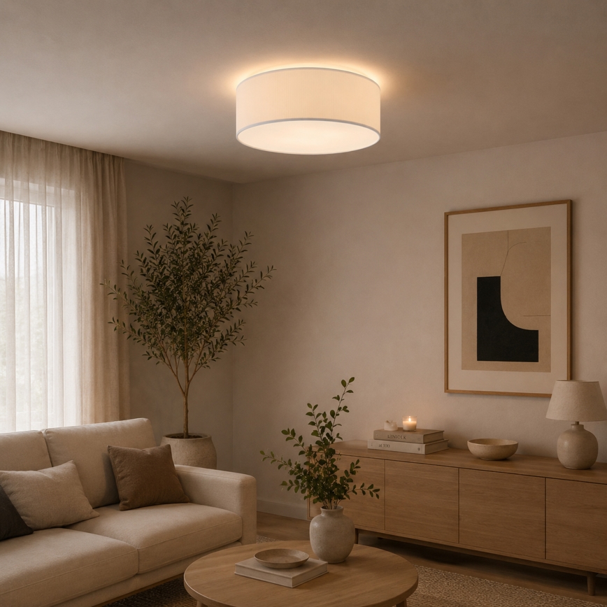 Brilagi - Loftlampe SIRIJA MODERN 4xE27/60W/230V Ø 45 cm cremefarvet