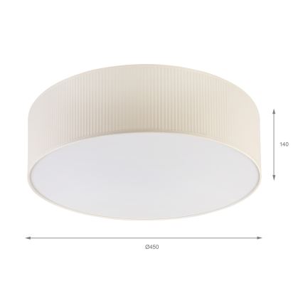 Brilagi - Loftlampe SIRIJA MODERN 4xE27/60W/230V Ø 45 cm cremefarvet
