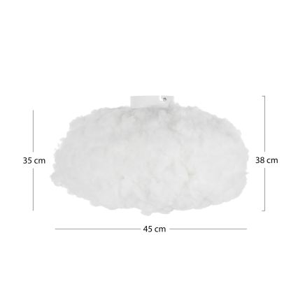 Brilagi - Loftlampe SOLEAIR 1xE27/40W/230V Ø 45 cm hvid