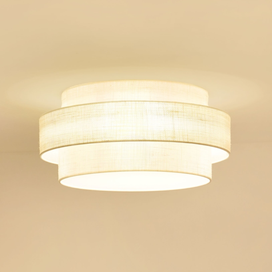 Brilagi - Loftlampe SPACE YUTE LED/12W/230V diameter 50 cm 3000K/4000K/6400K cremefarvet