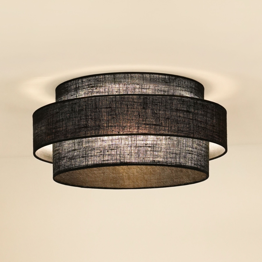 Brilagi - Loftlampe SPACE YUTE LED/12W/230V diameter 50 cm 3000K/4000K/6400K sort