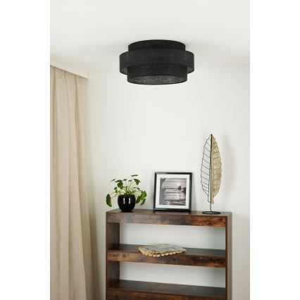Brilagi - Loftlampe SPACE YUTE LED/12W/230V diameter 50 cm 3000K/4000K/6400K sort