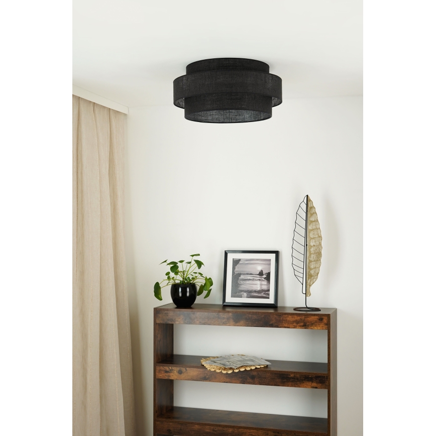 Brilagi - Loftlampe SPACE YUTE LED/12W/230V diameter 50 cm 3000K/4000K/6400K sort