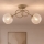 Brilagi - Loftlampe STELLA 2xE27/60W/230V beige/guld