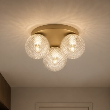 Brilagi - Loftlampe STELLA 3xE27/60W/230V Ø 35 cm beige/guld
