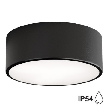 Brilagi - Loftlampe til badeværelse CLARE 1xE27/24W/230V diameter 20 cm IP54 sort
