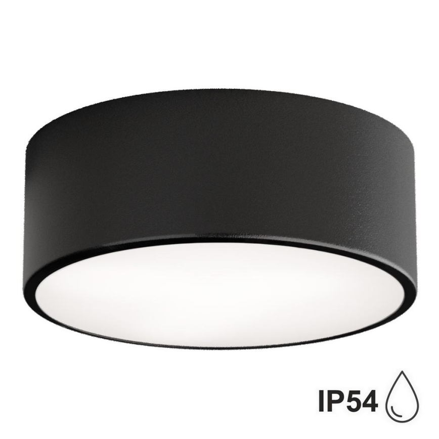Brilagi - Loftlampe til badeværelse CLARE 1xE27/24W/230V diameter 20 cm IP54 sort