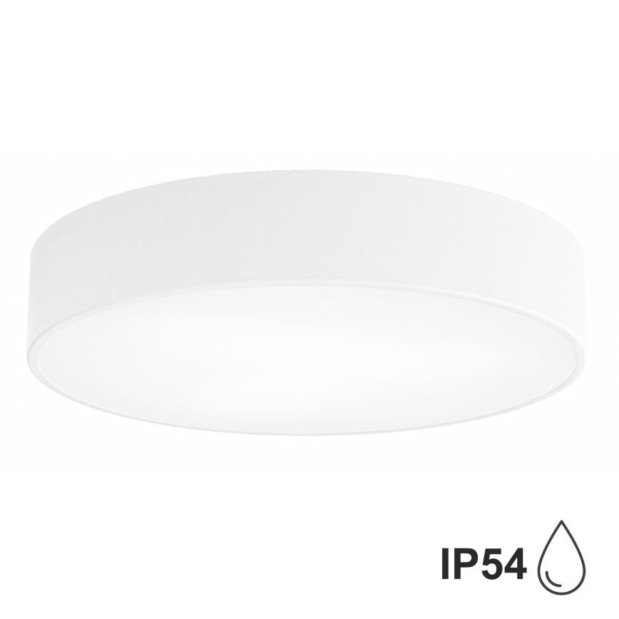 Brilagi - Loftlampe til badeværelse CLARE 3xE27/24W/230V diameter 40 cm hvid IP54